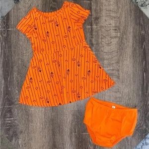 Cat & Jack Baby Girl / Toddler Halloween Dress 2 Piece Set